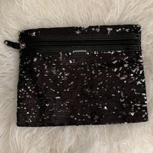 Precious Black Sparkly Clutch Purse